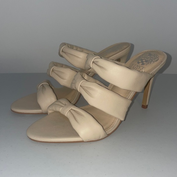 Vince Camuto biege heeled sandal - Picture 1 of 3